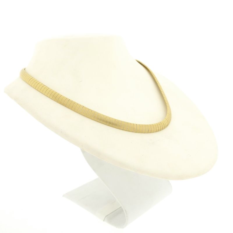 Image 3 of Gold matte Omega link necklace