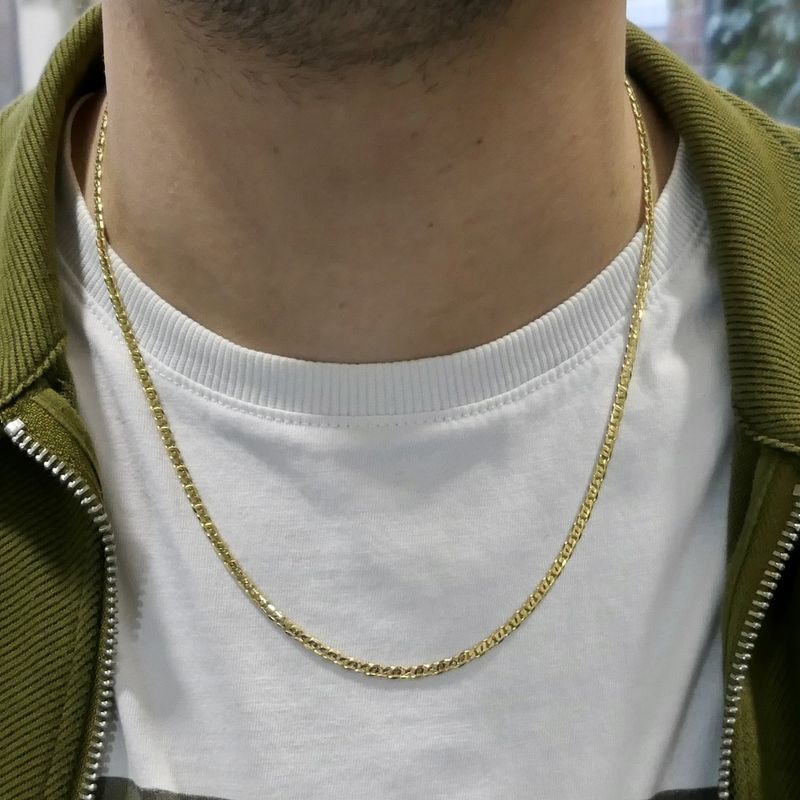 Image 7 of Gold navy link chain | 55.5 cm