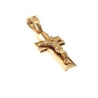 Image 2 of Vintage gold pendant of a cross with corpus