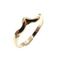Gold ring with organic design