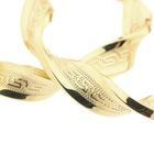 Image 7 of Gold Spiral Hoop Earrings with Greek Symbols; Ø 51 mm