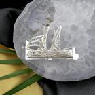 Image 2 of Antique ship brooch in filigree technique
