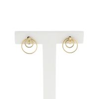 Gold stud earrings | Circles