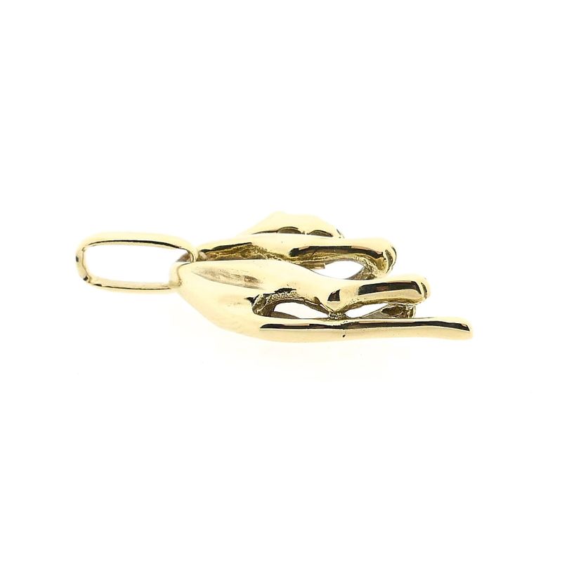 Image 9 of Gold Panther Pendant; Diamond 0.02 ct; 14K