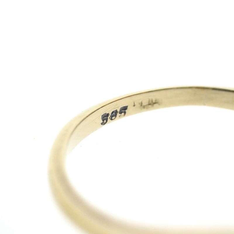 Image 7 of Gold ring with diamond; 0.025 ct. | Toi et moi