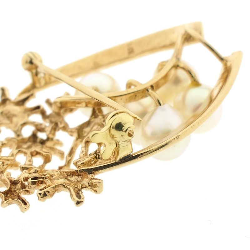 Image 5 of Vintage gold pendant/brooch with pearls