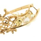 Image 5 of Vintage gold pendant/brooch with pearls