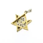 Image 5 of 18K Star of David Peace Dove Pendant with Diamond | 0.095 ct.