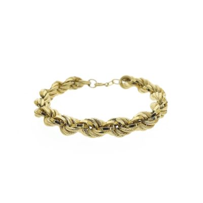 Image 1 of Gold twisted link bracelet