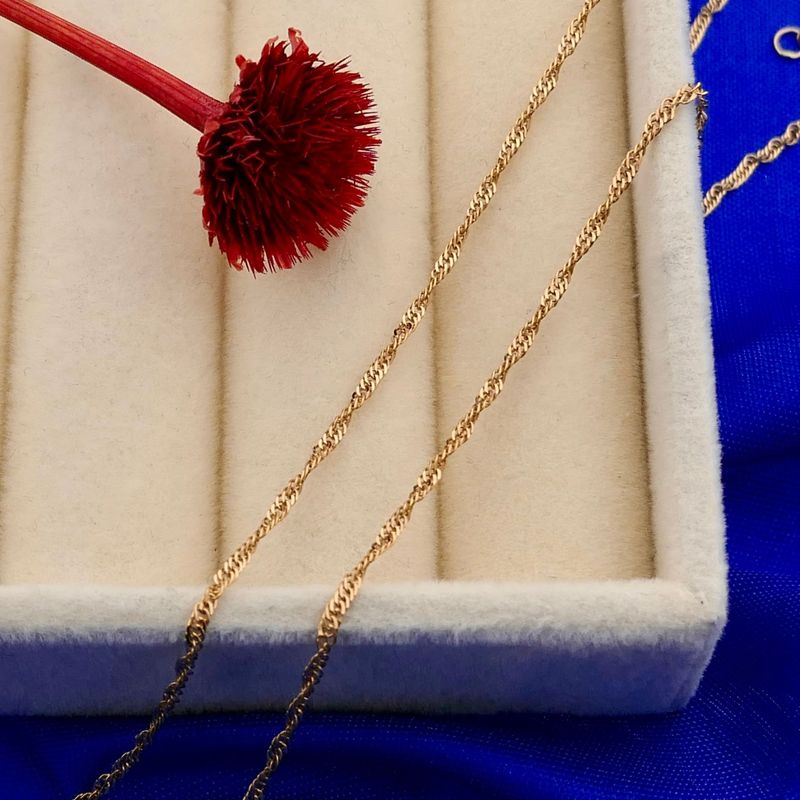 Image 2 of 9 karat Singapore link chain