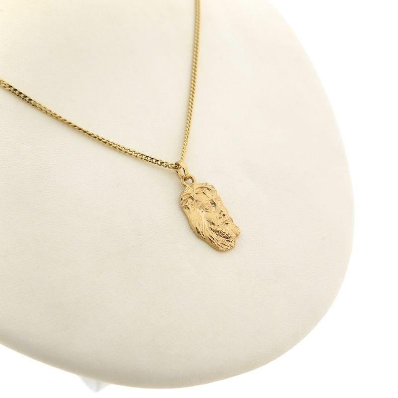 Image 9 of Gold pendant with the face of Jesus
