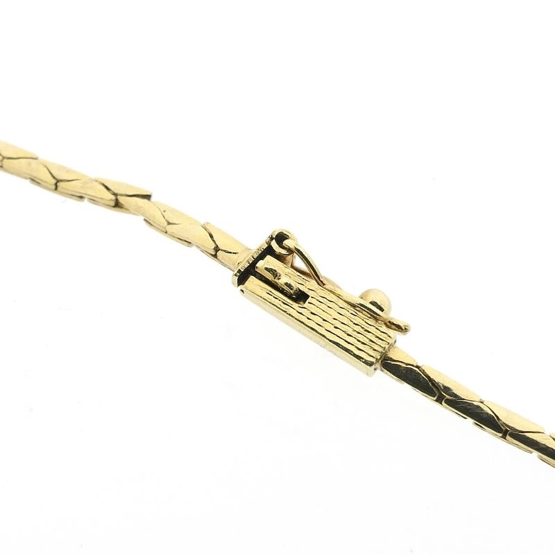 Image 4 of Gold cobra link bracelet | 19 cm