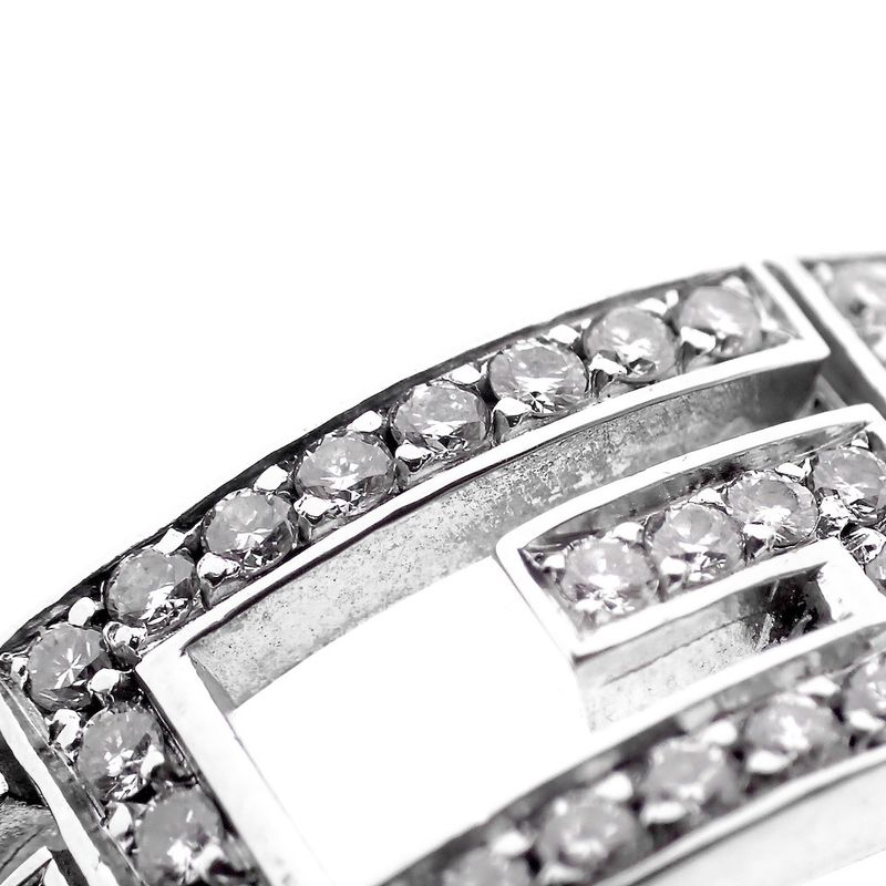 Image 3 of GUCCI white gold ring with 0.36 ct. diamonds