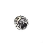 Image 4 of Pandora charm; Silver with gold; Letter A