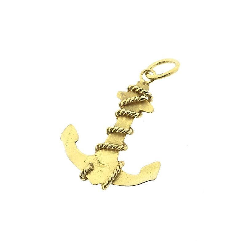 Image 5 of Anchor pendant with rope