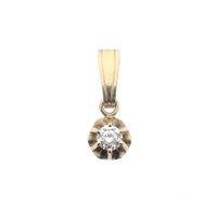 Gold pendant with diamond | 0.15 ct.