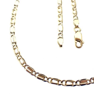 Two-tone gold Figaro link chain Image 1 of Two-tone gold Figaro link chain