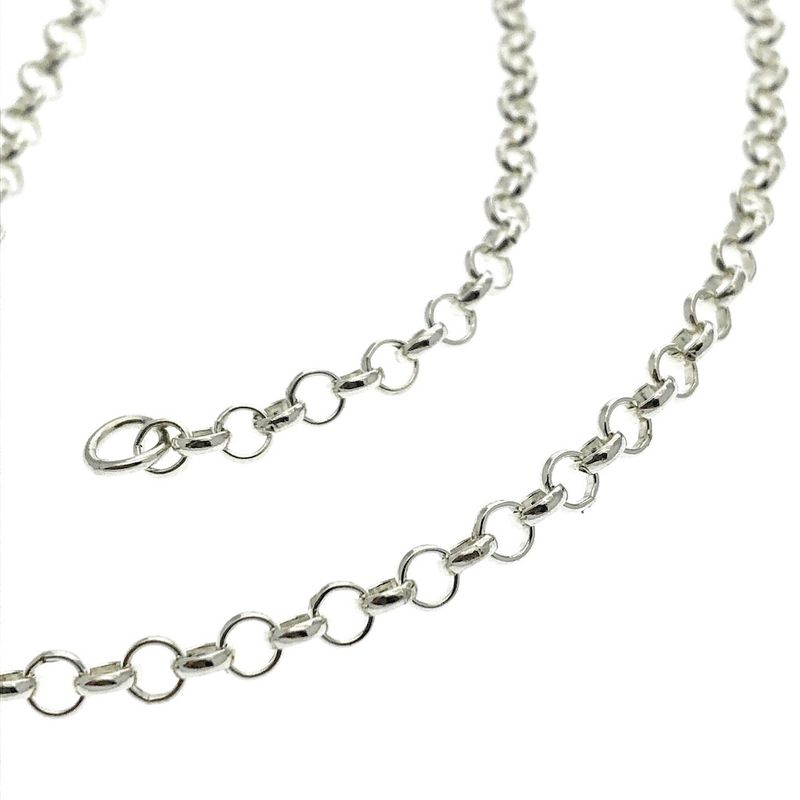 Image 4 of Silver long jasseron necklace | 60.5 cm