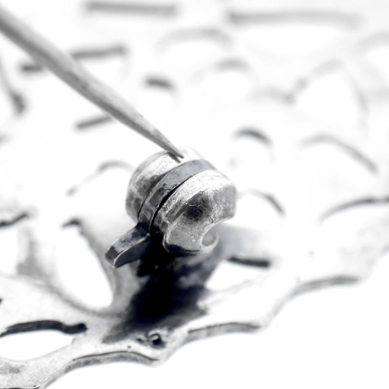 Image 6 of Silver brooch of a butterfly