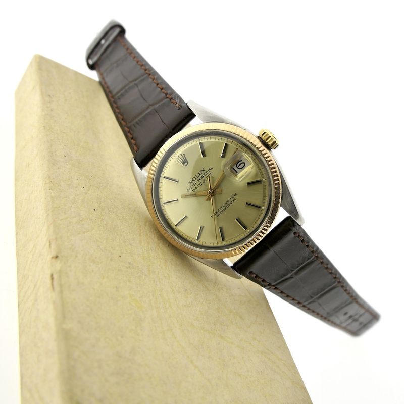 Image 5 of Rolex Datejust 6605; Vintage automatic watch from 1959