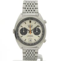 Heuer Carrera 1153; Vintage chronograaf heren horloge