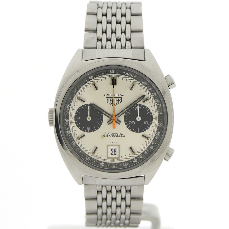 Image 1 of Heuer Carrera 1153; Vintage chronograaf heren horloge