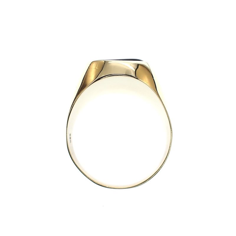 Image 4 of Gold signet ring with onyx