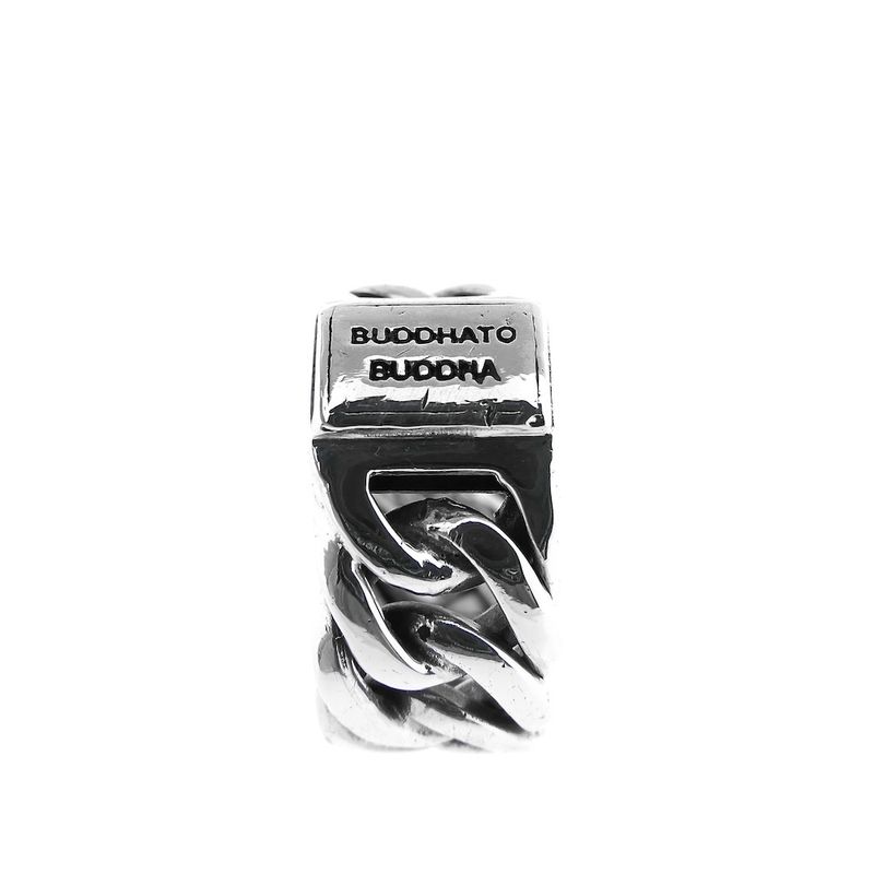 Image 3 of Silver Buddha to Buddha ring | Chain