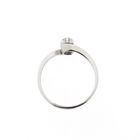 Image 5 of White Gold Solitaire Ring with Diamond | 0.10 ct.