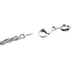Image 3 of White Gold Square Fox Tail Necklace
