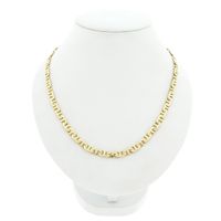 Solid gold navy link chain