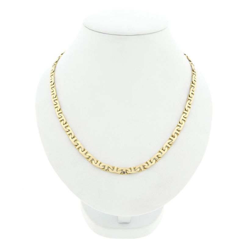 Image 1 of Solid gold navy link chain