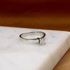 Image 2 of White Gold Solitaire Ring with Diamond; 0.28 ct.