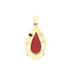 Image 5 of Vintage gold pendant with carnelian