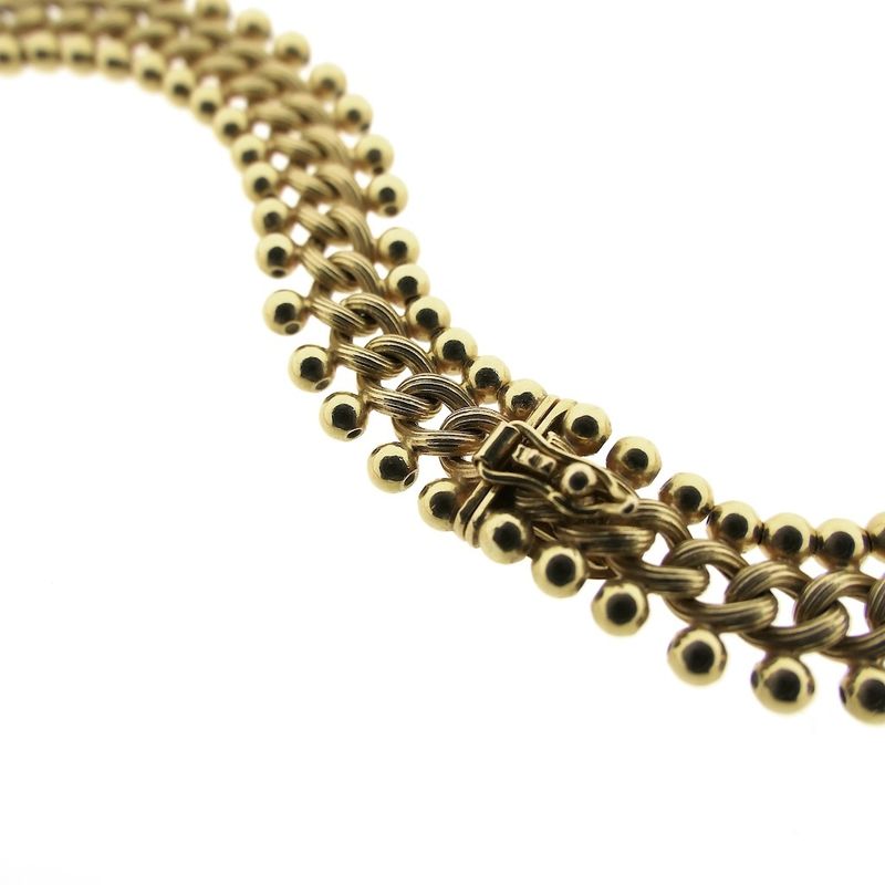 Image 7 of 18K Gold Fantasy Link Necklace | 44.5 cm