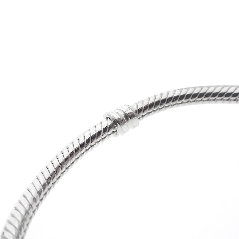 Image 4 of Pandora bracelet; Silver; Snake Chain | 21 cm