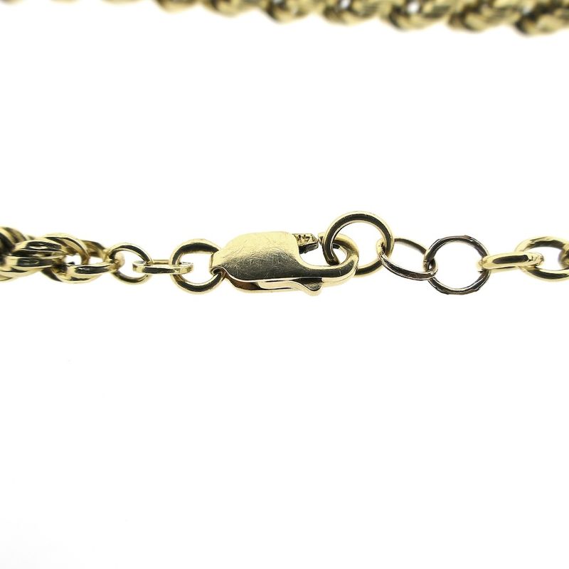 Image 6 of Gold twisted link bracelet | 20 cm