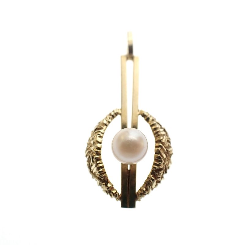 Image 1 of Golden fantasy pendant with pearl