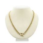 Image 1 of Two-tone gold gourmet link necklace; 46 cm | Robust