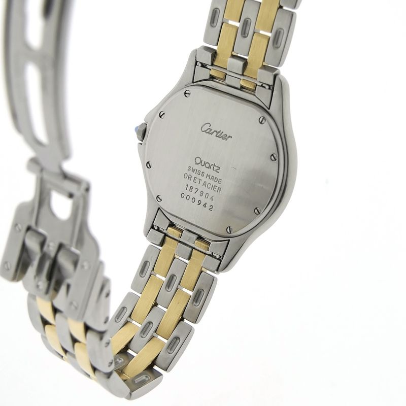 Image 8 of Cartier Cougar 187904; 18k gold/steel unisex watch