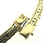 Image 6 of Gold flat Bismarck link necklace