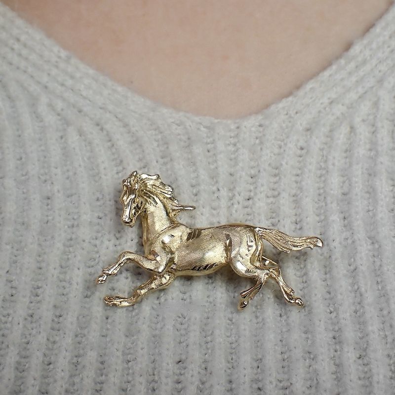 Image 9 of Golden brooch of a horse