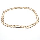 Image 1 of Gold Figaro link bracelet