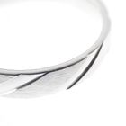 Image 7 of Silver ring with diagonal relief