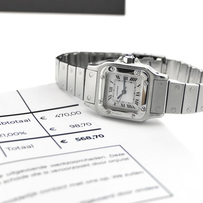 Image 14 of Cartier Santos Galbèe Automatic 0901; Vintage dames horloge