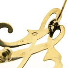 Image 8 of Gold letter brooch; letter H | Vintage