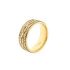 Image 5 of Yellow Gold Men's Ring with Pattern