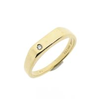 Diamond gold ring with diamond 0.015 ct.