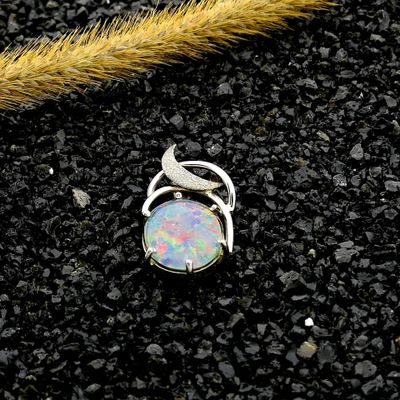 9 Carat Triplet Opal Pendant Image 2 of 9 Carat Triplet Opal Pendant