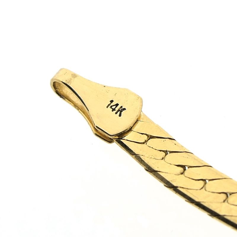 Image 7 of Gold Midas link chain with print